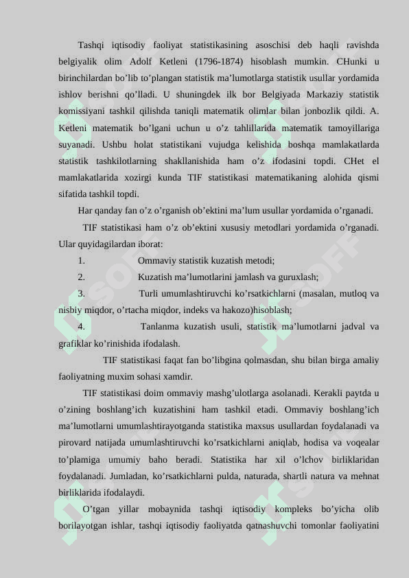 Tashqi iqtisodiy faoliyat statistikasi 2