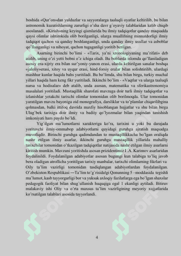 TARIXI ARBA ULUS” ASARI TARIXIY MANBA SIFATIDA” 4