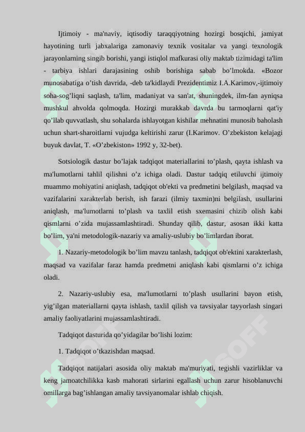 To’plangan ma’lumotlarni tahlil qilish metodlari 2