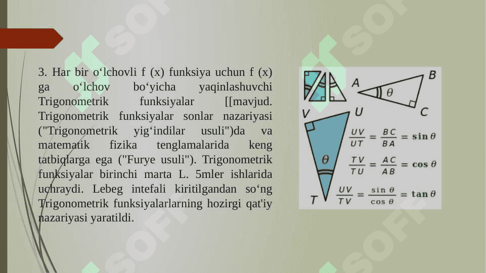 Triganometrik funksiyalar Grafigi 3