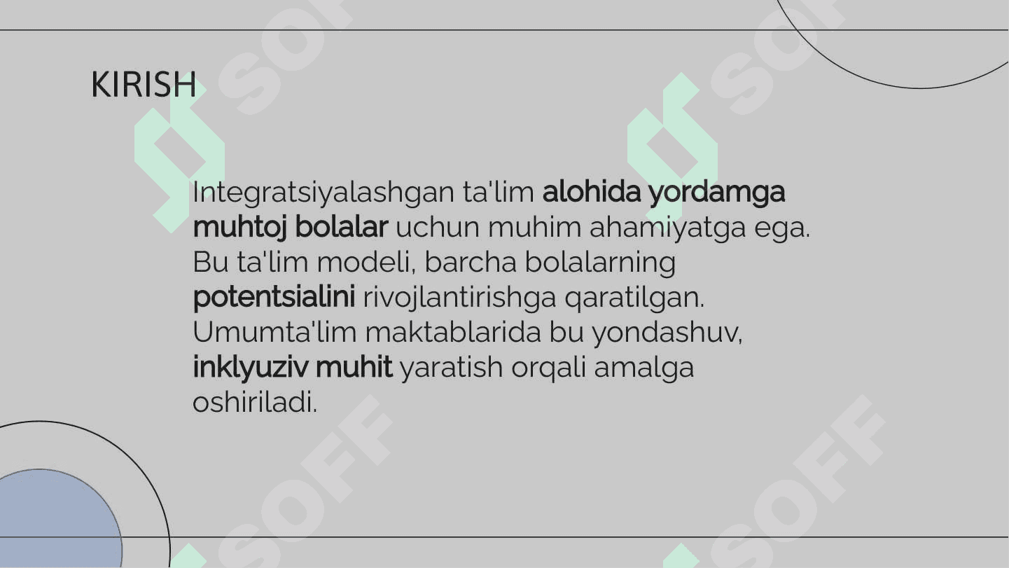 Umumta'lim maktablarida alohida yordamga muhtoj bolalar uchun integratsiyalashgan  talimni amalga oshirishning asosiy bosqichlari 2