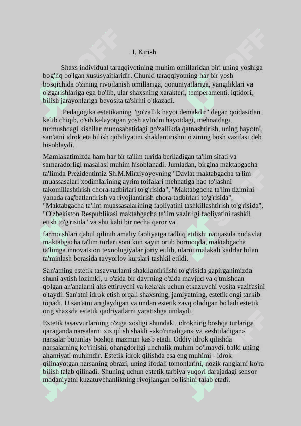Maktab yoshidagi bolada estetik hissiyotni shakillantirish. 3