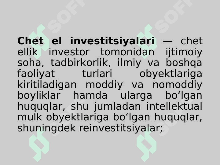 Хоrijiy invеstitsiyalarni jalb qilishning ilmiy uslubiy asоslari 7