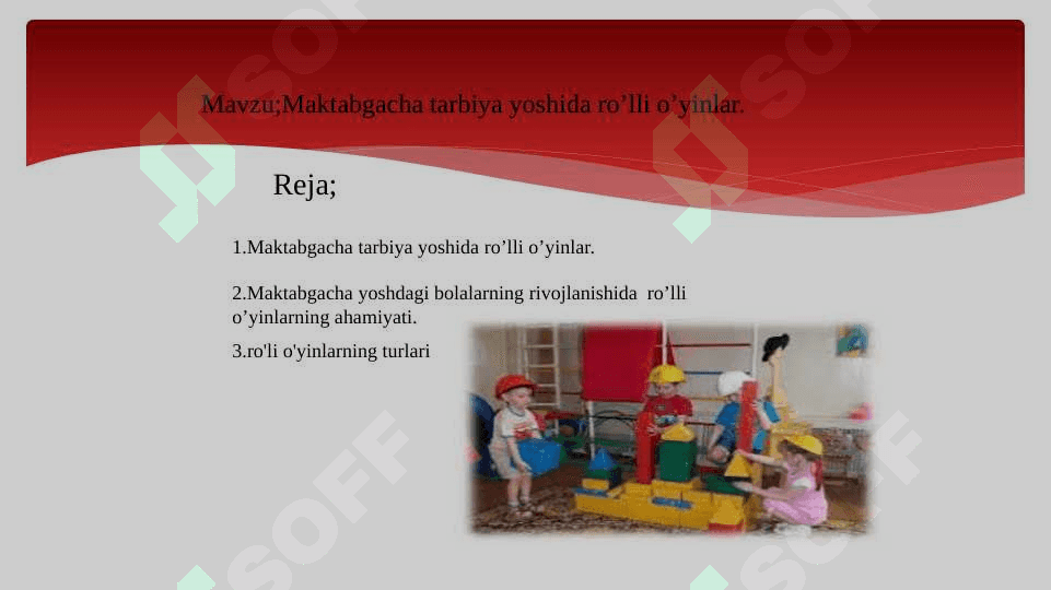 Maktabgacha tarbiya yoshida ro'lli o'yinlar 2