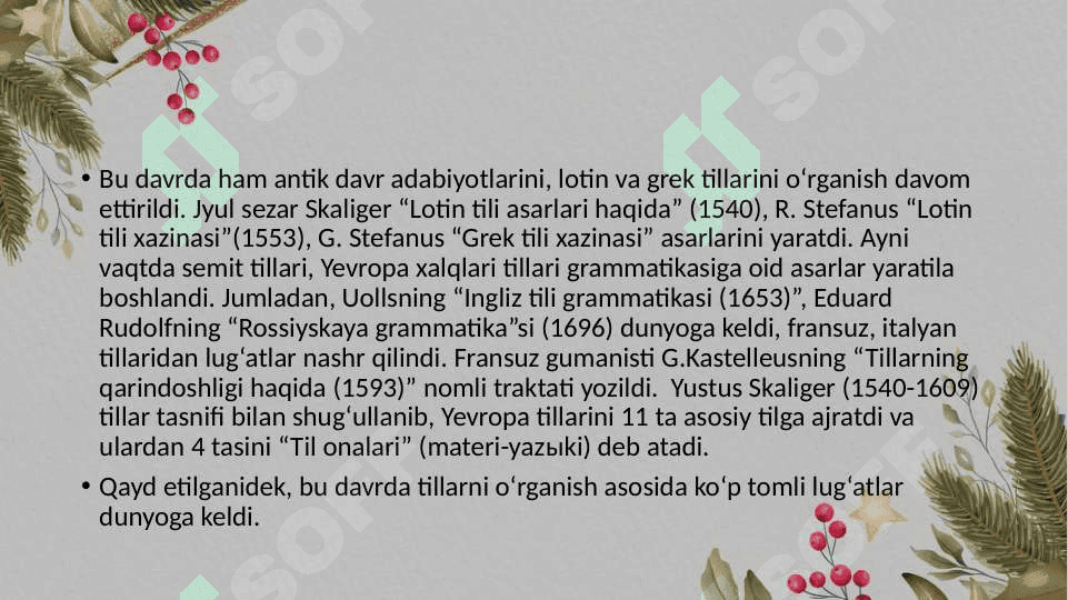 XIX asrda qiyosiy-tarixiy tilshunoslikning vujudga kelishi 4