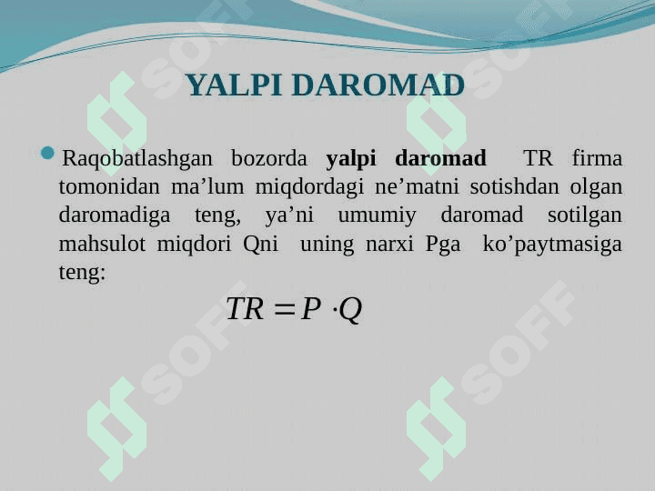 Foydali maksimallashtirish va raqobatli taklif 4