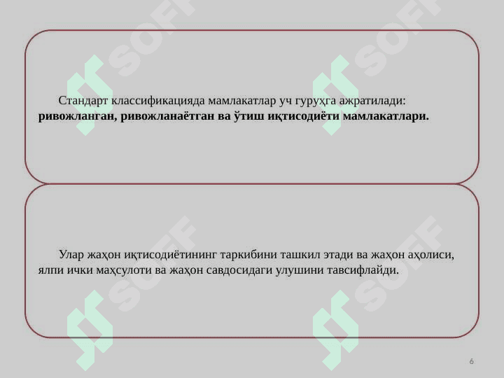 Глобал иқтисодиётнинг ўзгарувчан контурлари ва драйверлари 6