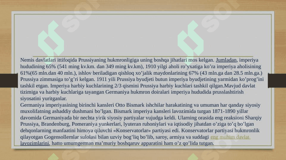 XIX asrning ikkinchi yarmida Germaniyaning tashqi siyosati 4