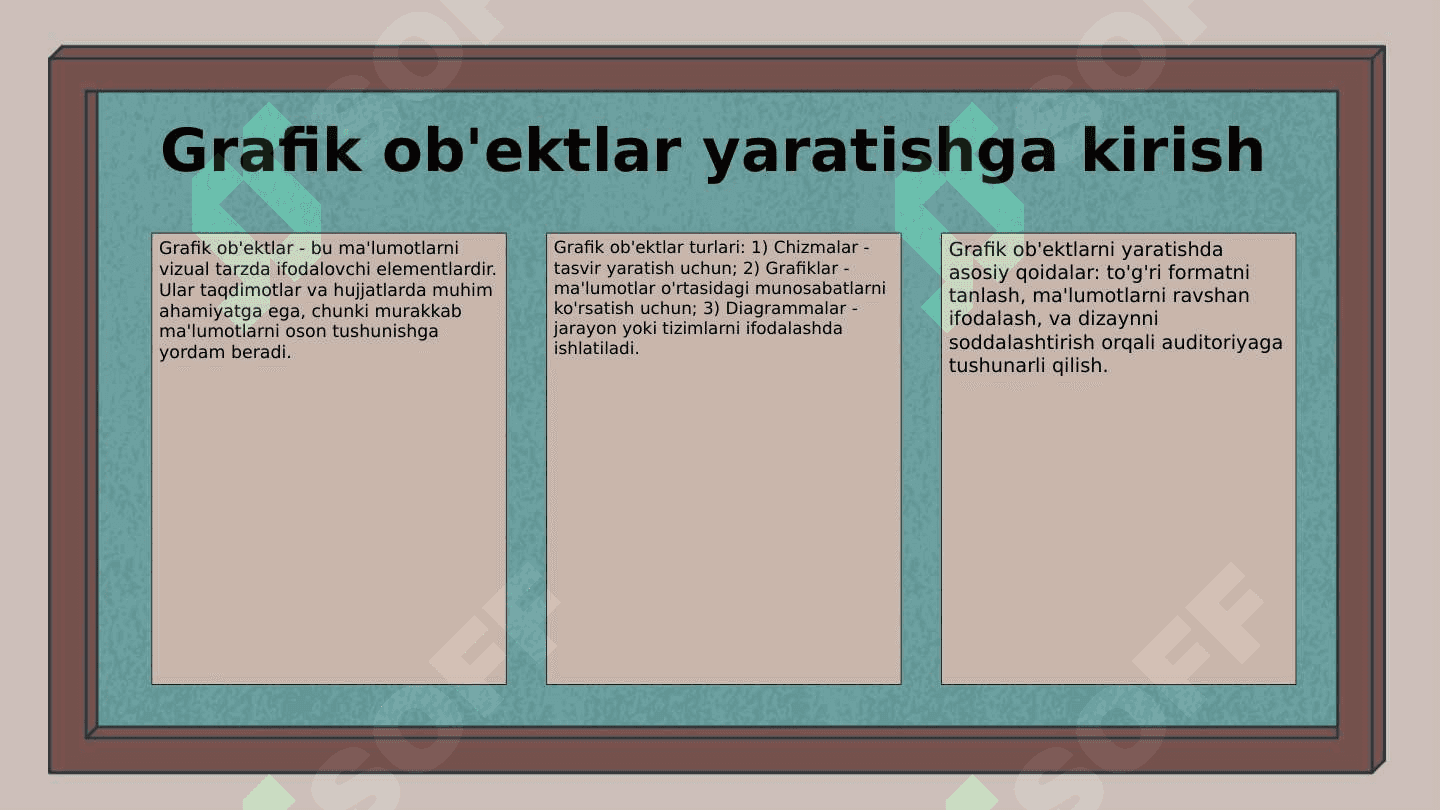 Wordda grafik ob'ektlarni hosil qilish va ularni tahrirlash 3