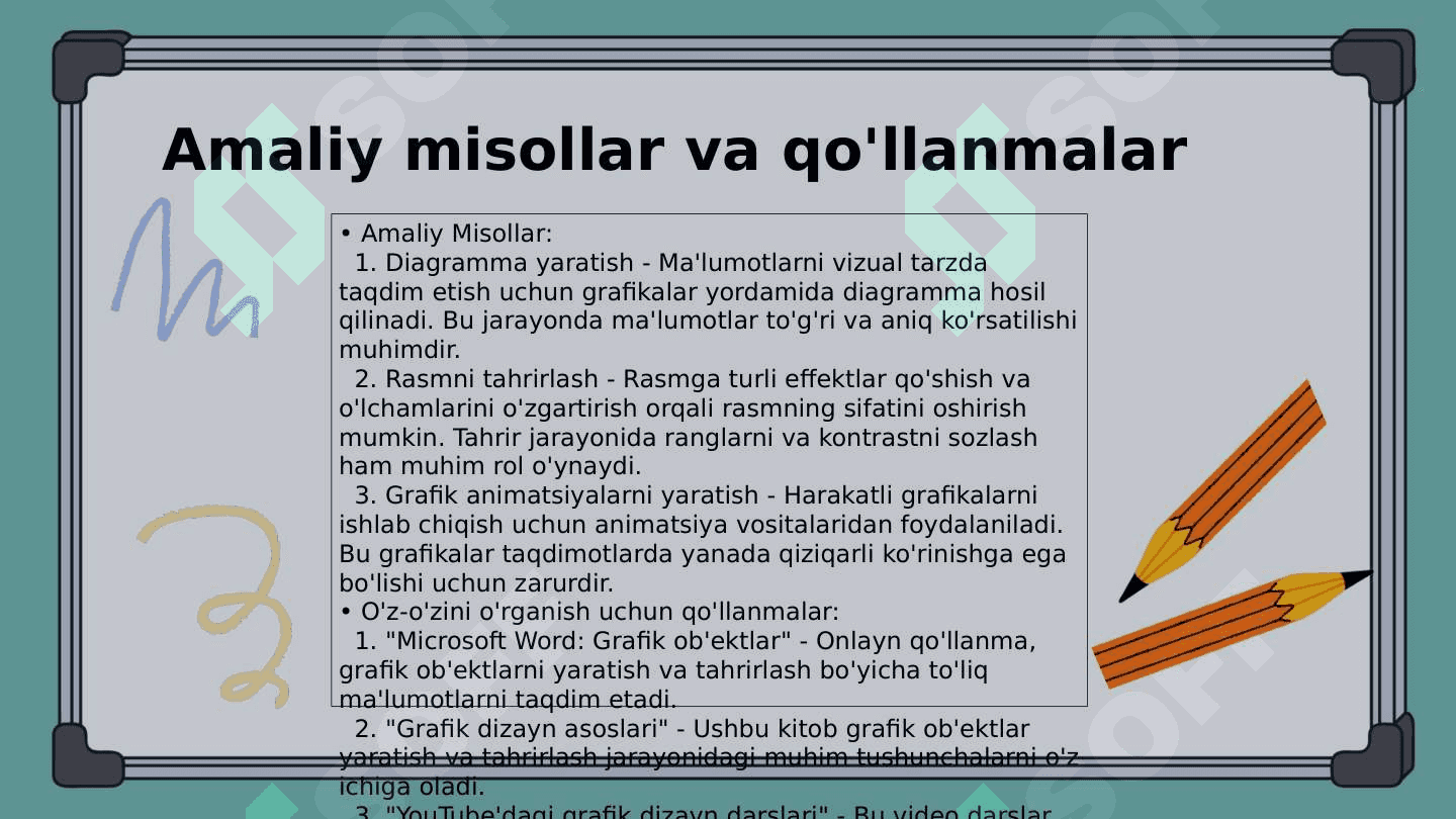 Wordda grafik ob'ektlarni hosil qilish va ularni tahrirlash 8