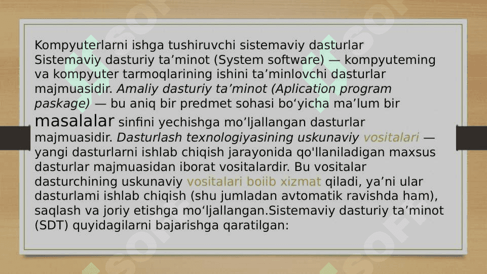 Kompyuterni ishga tushiruvchi sistemaviy dasturla 2