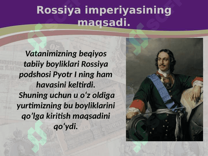 Rossiya imperiyasi va sovet mustamlakasi. 2