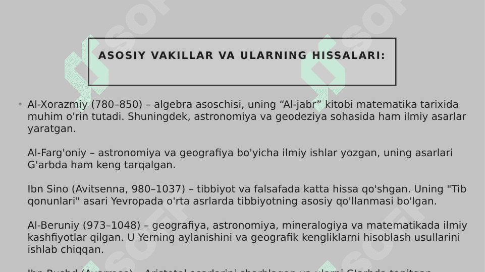 Tabiiy fanlar shakillanishini asosiy bosqichlari 8