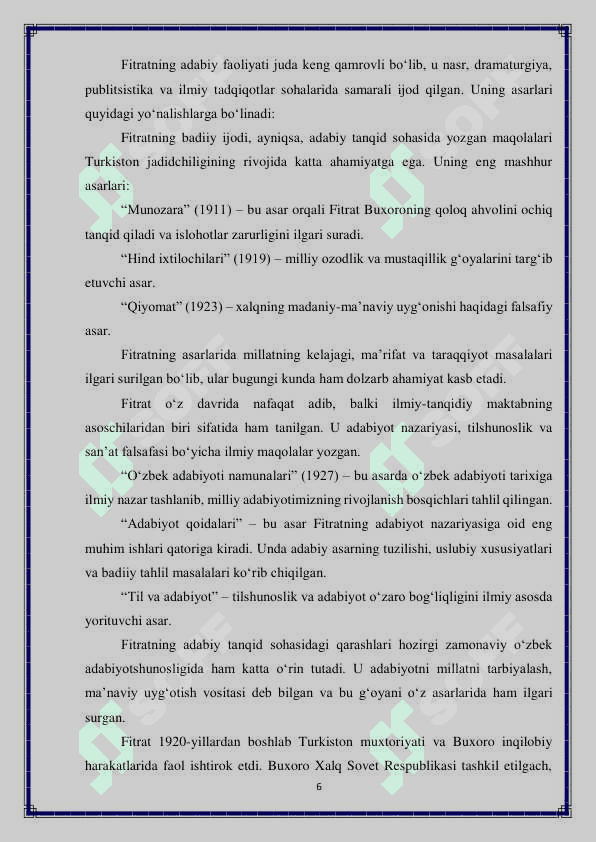 Fitrat va adabiy tanqid 6