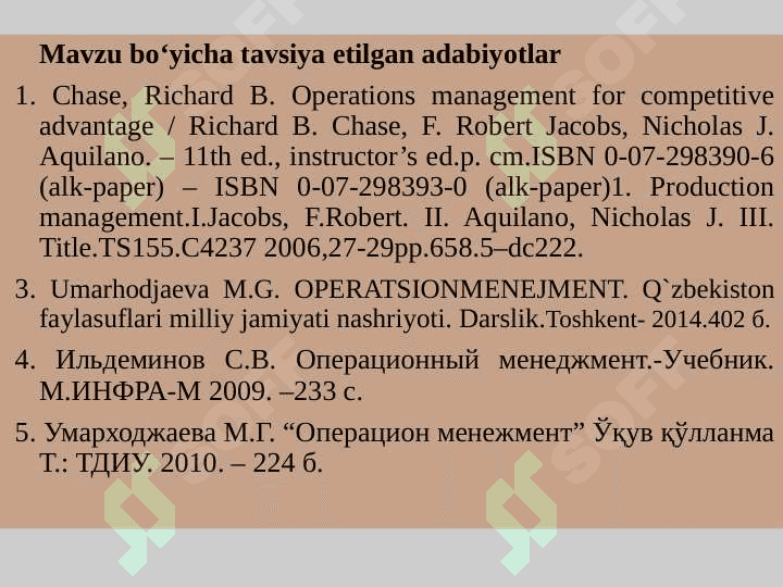 OPERATSION MENEJMENTNING PREDMETI VA VAZIFALARI 3