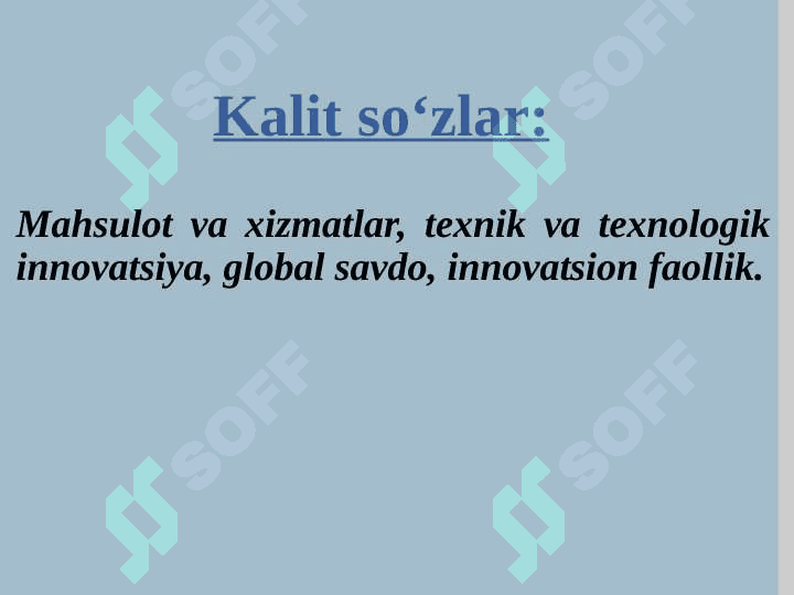 YANGI MAHSULOT VA XIZMATLARNI LOYIHALASHTIRISH 2