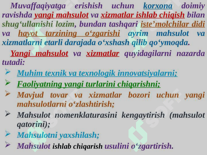 YANGI MAHSULOT VA XIZMATLARNI LOYIHALASHTIRISH 4