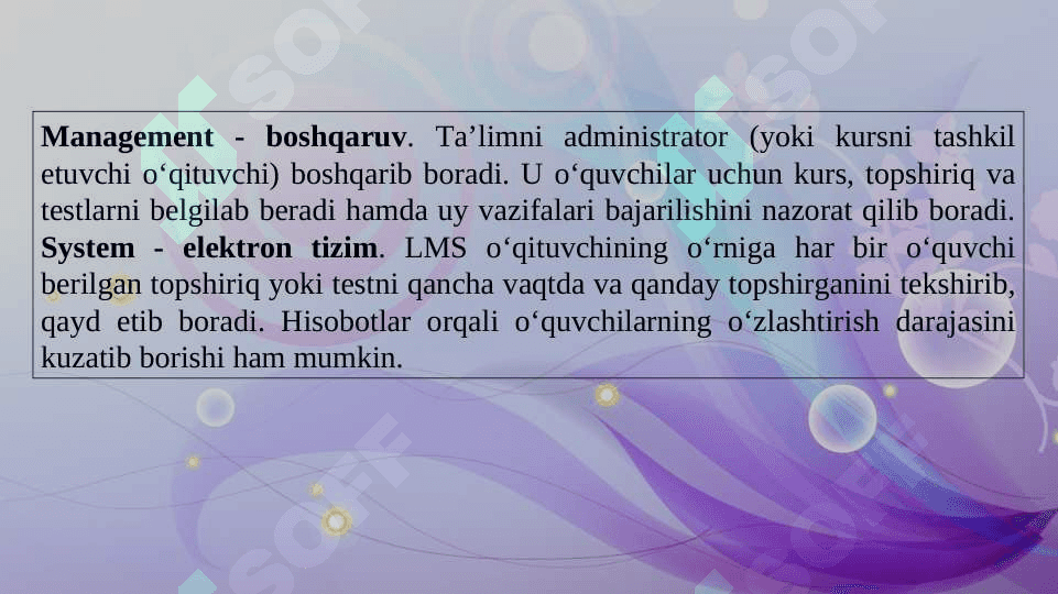 Masofaviy ta’lim texnologiyalari.   LMS. LMS platformalari turlari va vazifalari. Moodle platformasi. Google Clasroom platformasi 4