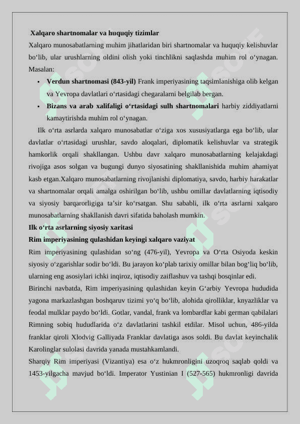 Ilk o‘rta asrlarda xalqaro munosabatlar 4