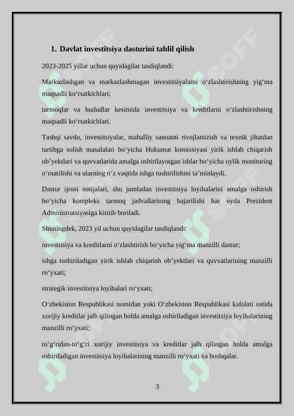 Davlat investitsiya dasturi 3