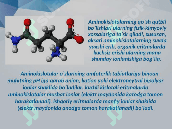 Ayrimlar aminokislotalarning almashinuvi 4
