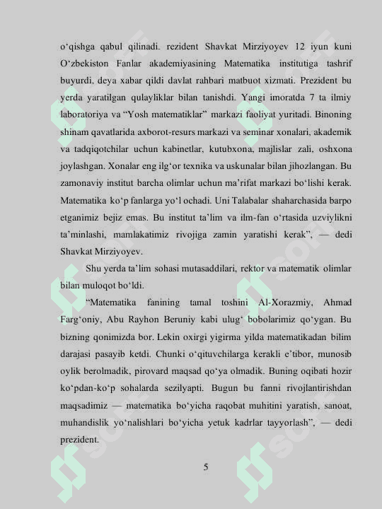 Umumiy o'rta ta'lim maktablari 7-sinf geometriya kursid "Ikki to'gri chiziqning parallellik alomatlari” mavzusini o'qitish metodikasi 5