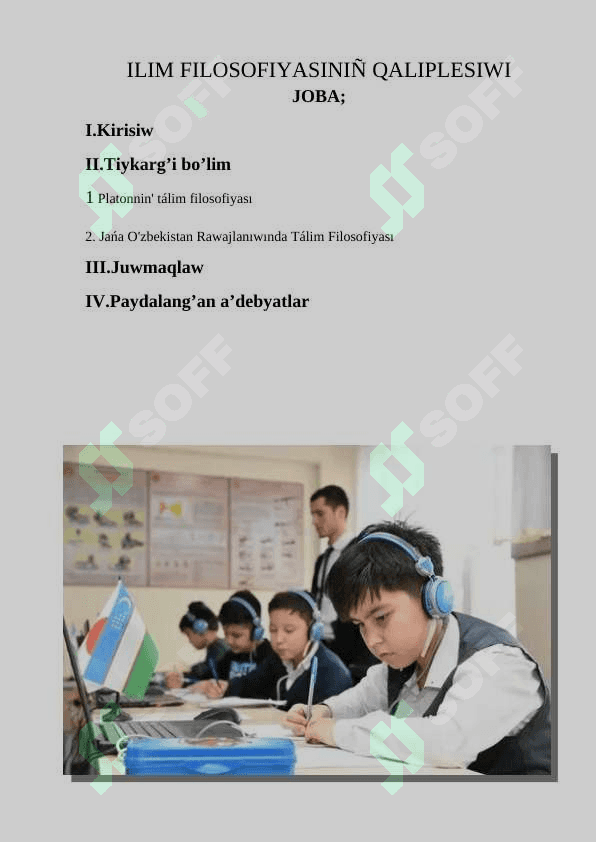 ILIM FILOSOFIYASINIÑ QALIPLESIWI 2