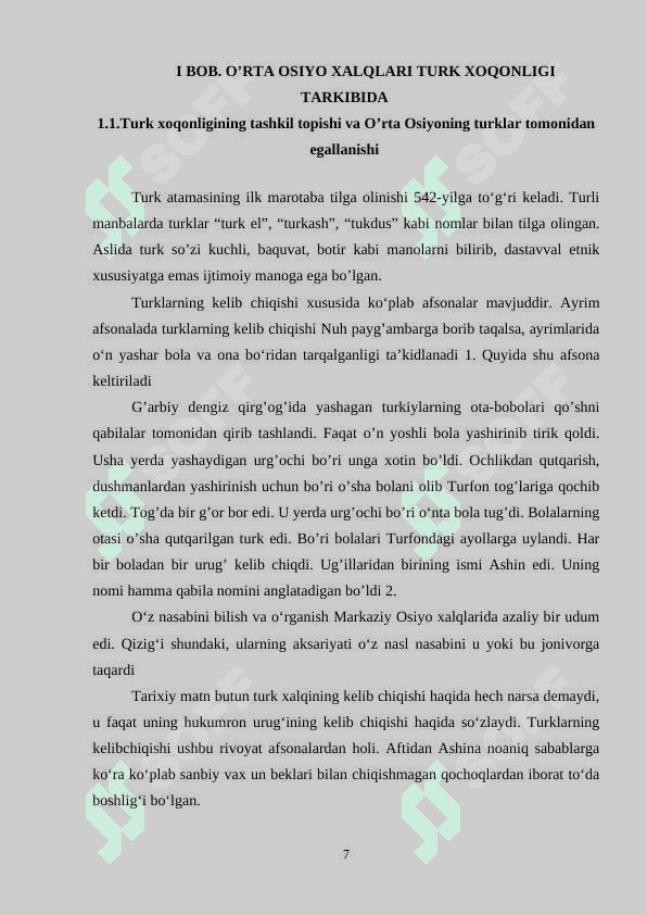 O'rta Osiyo xalqlari Turk xoqonligi davrida 7
