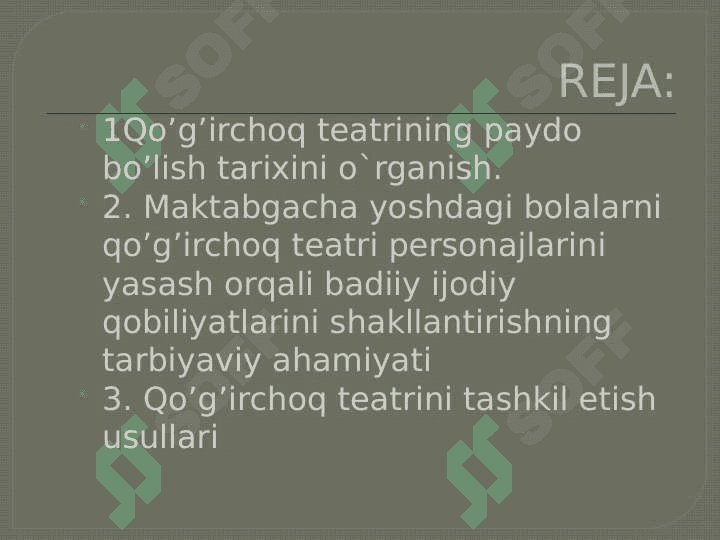 Qo`g`irchoq teatri paydo bo`lish tarixi 2