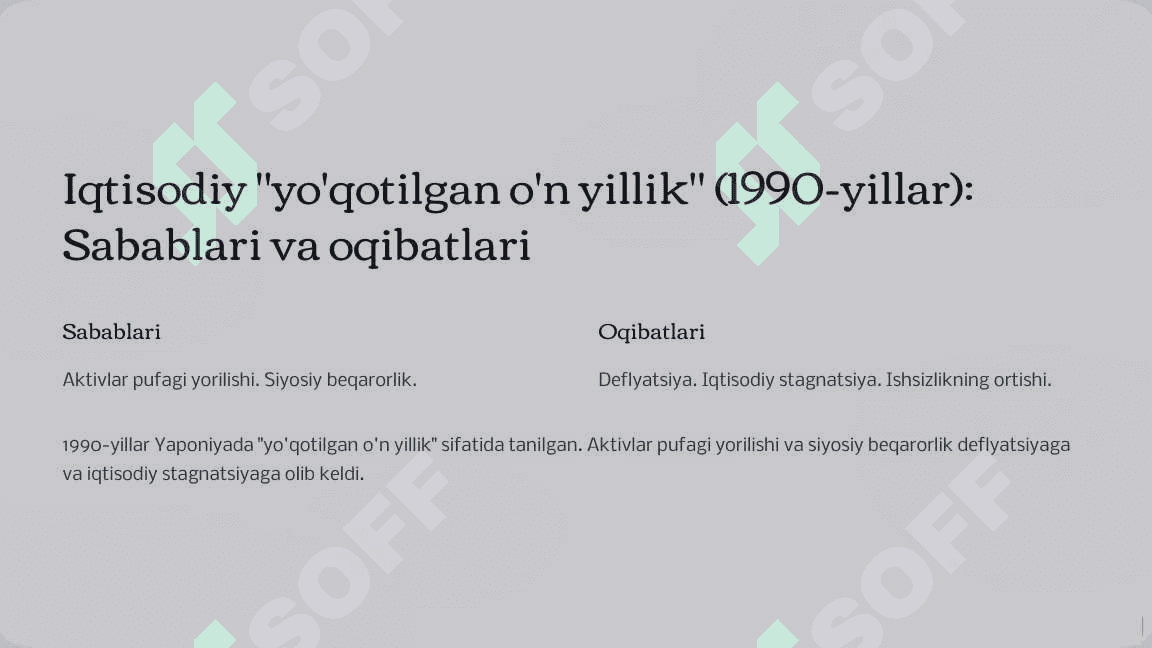 (11-sinf Jahon tarix BSB )1991-2017-yillarda Yaponiya 2