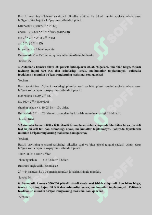 Kodlashga doir masalalar 2