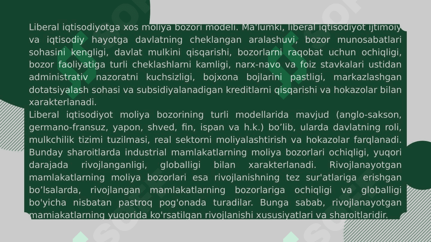 Moliya bozori modellari 8