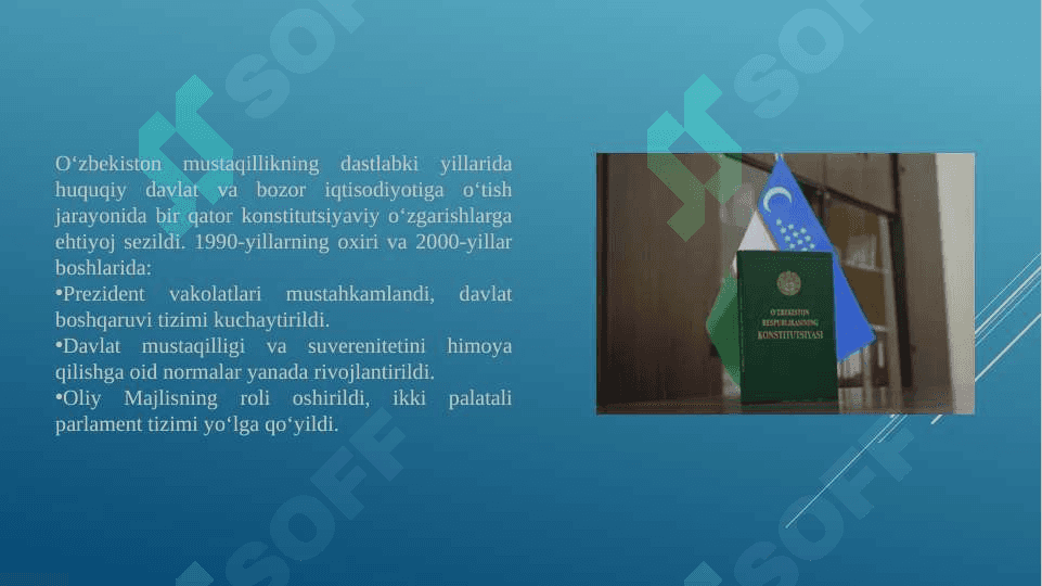 O'zbekiston Respublikasida konstitutsiyaga kiritilgan o'zgarishlar 3