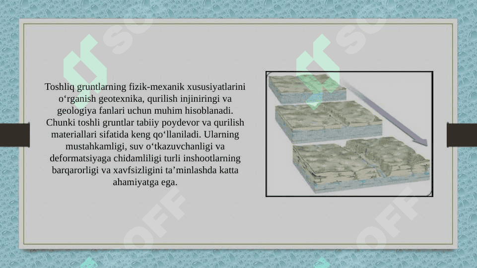 Toshliq gruntlarning fizik mexanik xususiyatlari 2