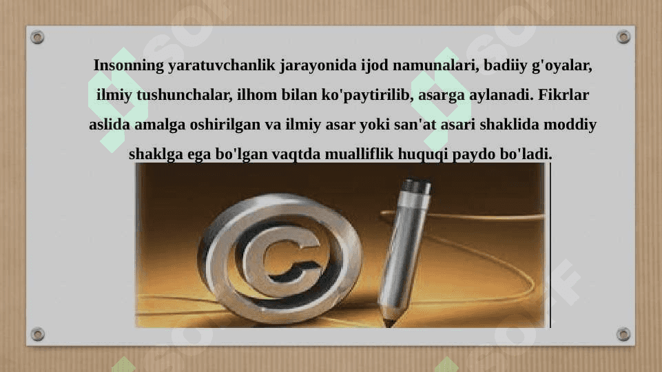 Mualliflik huquqi. Hammualliflik haqida tushuncha 2