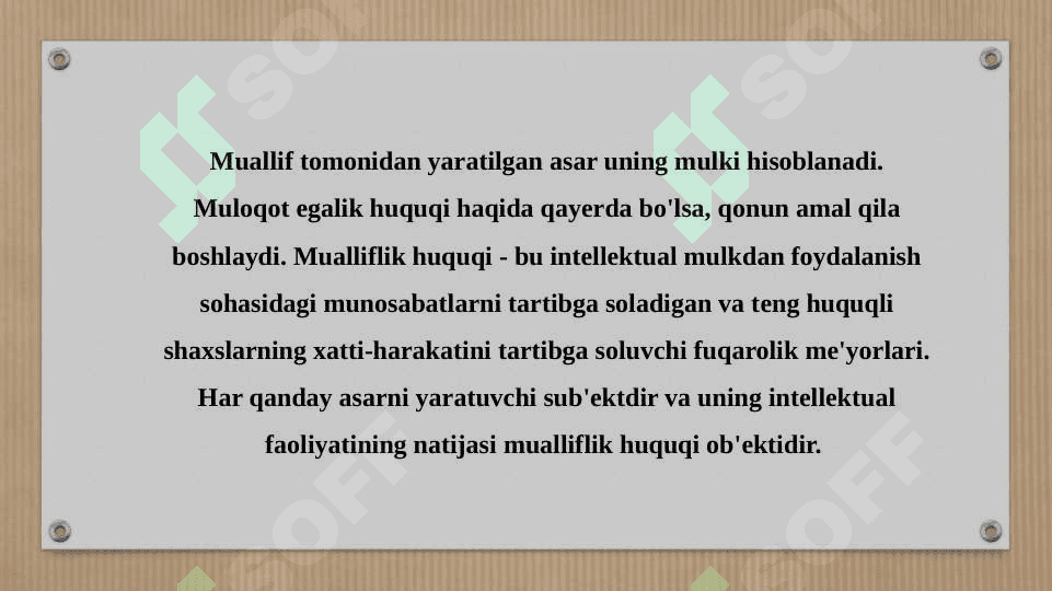 Mualliflik huquqi. Hammualliflik haqida tushuncha 3