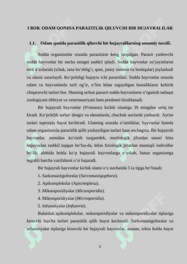 ODAM VA HAYVON ORGANIZMIDA PARAZITLIK QILADIGAN BIR HUJAYRALILAR.docx 5