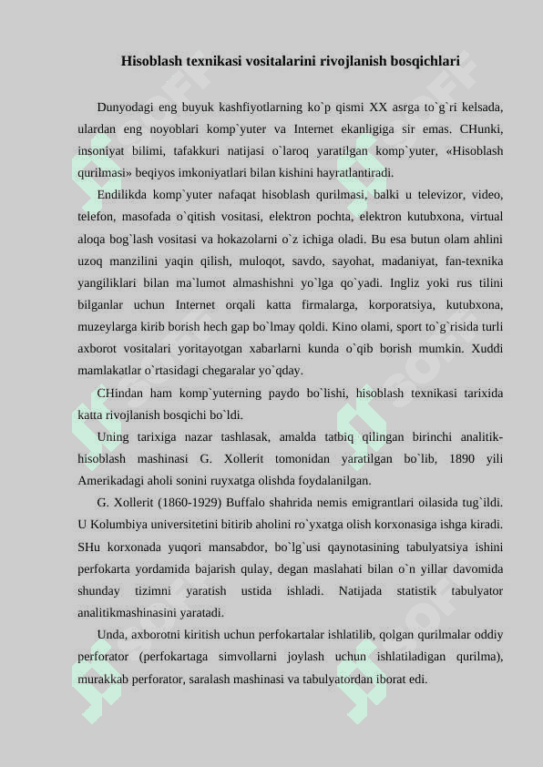 Texnik vositalarning tendentsiyalari 2