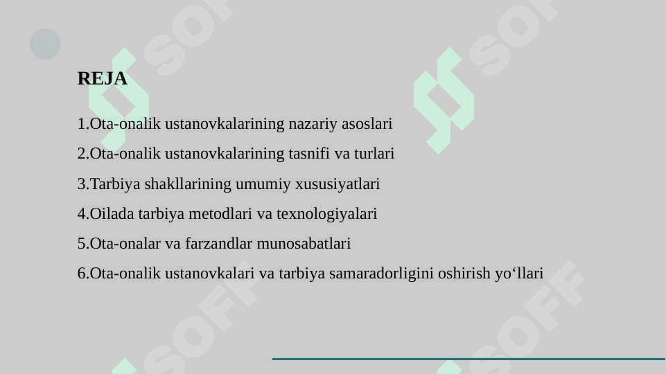 Ota-onalik ustanovkalari va tarbiya shakllari. slayd 40 sahifa 2