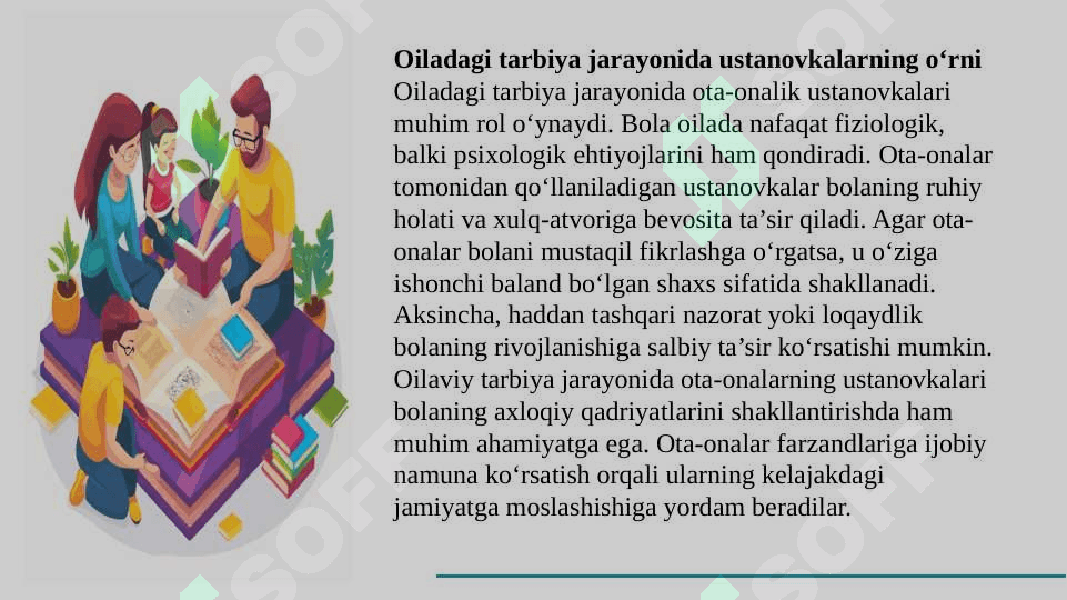 Ota-onalik ustanovkalari va tarbiya shakllari. slayd 40 sahifa 7