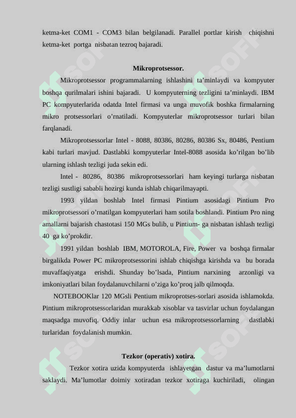 Kompyuter qurilmalari vazifalari (asosiy va qo‘shimcha qurilmalar) 4