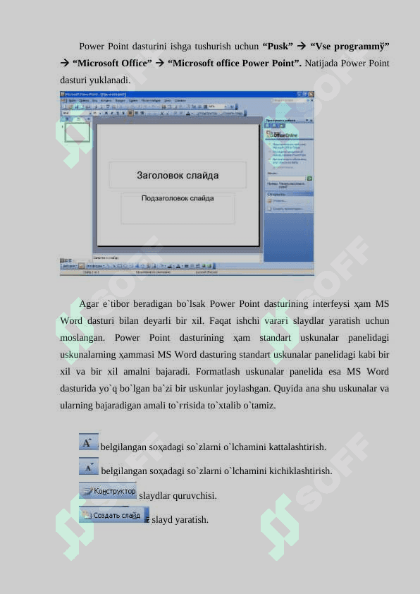 Kompyuterda taqdimotlar yaratish texnologiyalari (taqdimot dasturlar bilan ishlash) 4