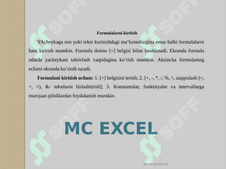 MS Excelda diagrammalarni yaratish 4