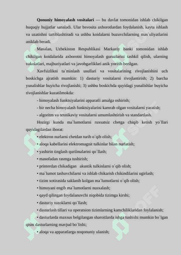 Tarmoq xavfsizligi va uning tarmoqlarni himoya qilishdagi ahamiyati. 4