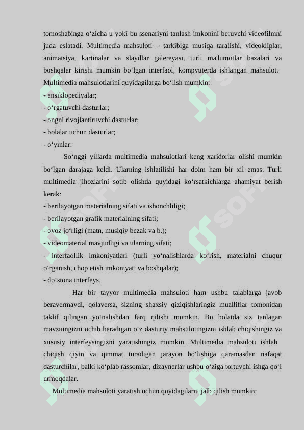 Elektron va multimediyali qo’llanmalarni yaratishda foydalaniladigan texnologiyalar. 3
