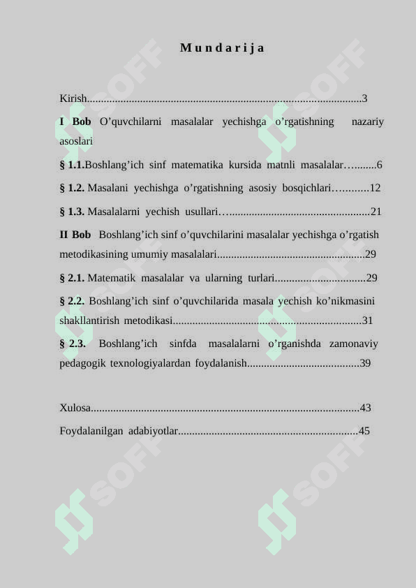 Boshlang'ich sinflarda matnli masalalar yechish metodlari 2