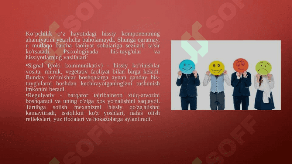 Xissiyot va emotsiya 4