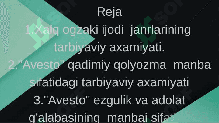 Avesto va xalq pedagogikasidagi uygunlik 2