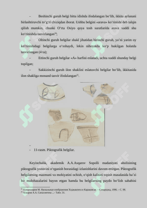 OKS SIVILIZATSIYASINING PIKTOGRAFIK BELGILI YOZUVLARI. 7