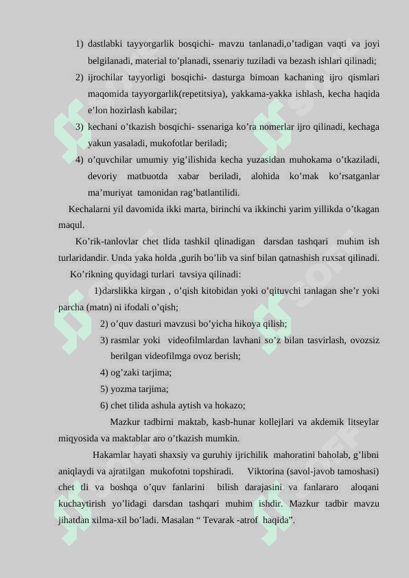 Chet tilida sinfdan tashqari ishlarni tashkil qilish va o’tkazish metodikasi 8